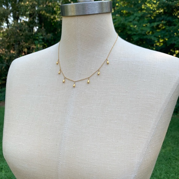 Beaded Teardrop Fringe Necklace - Picture 13 of 13